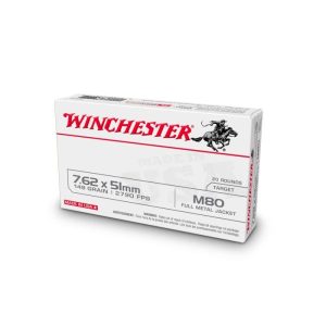 WINCHESTER USA 7.62X51 NATO 149 GRAIN M80 FMJ